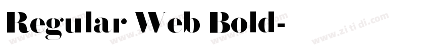 Regular Web Bold字体转换